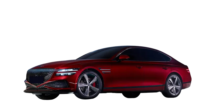 Красный Genesis G80 — бизнес-класс