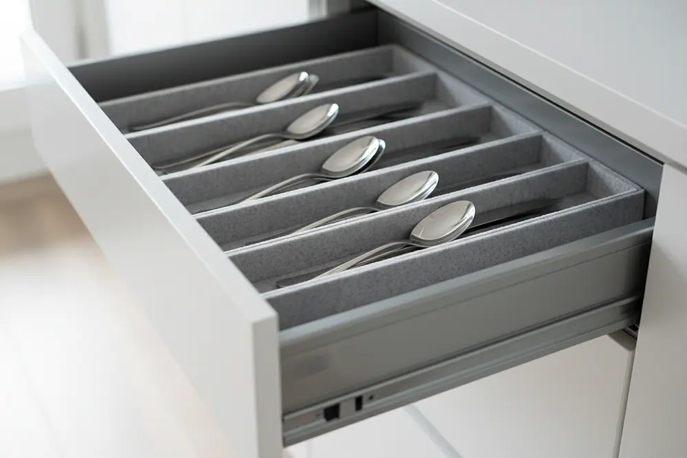 Фурнитура: Blum: Legrabox, Tip-On, Servo-Drive