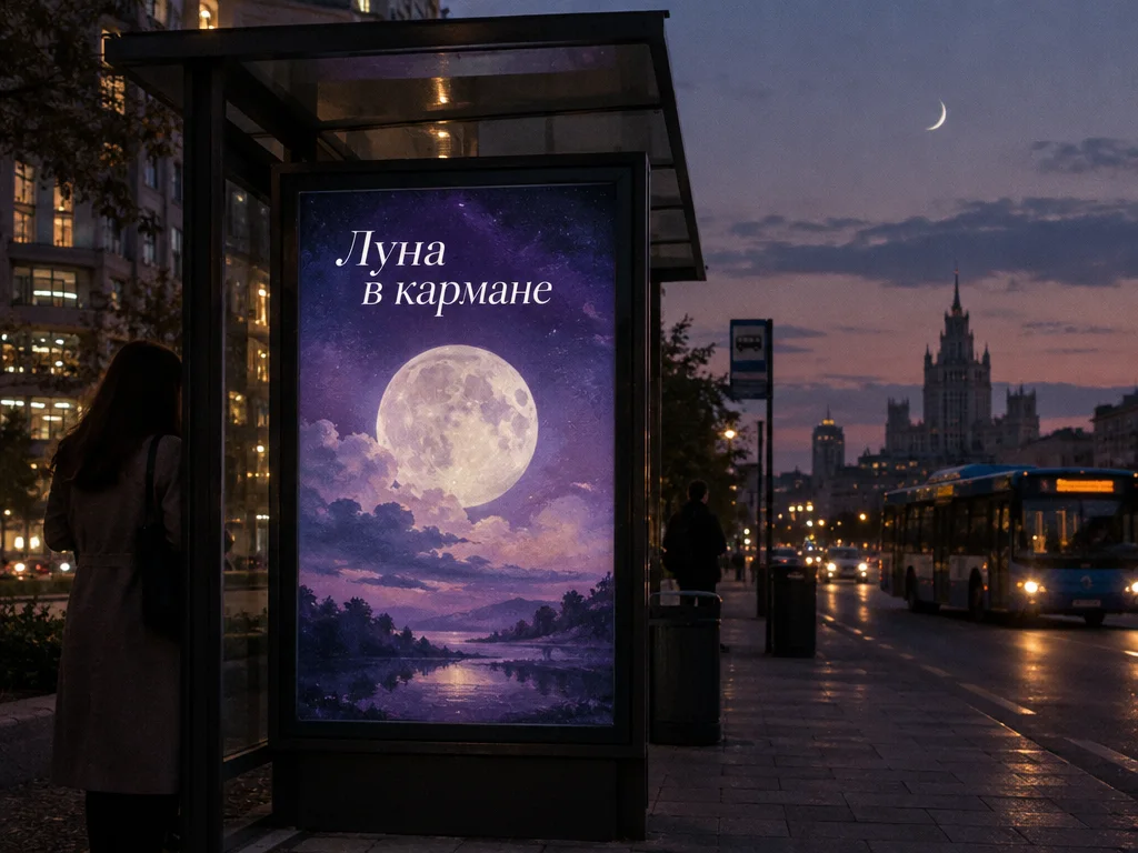 Селена — Афиша на остановке