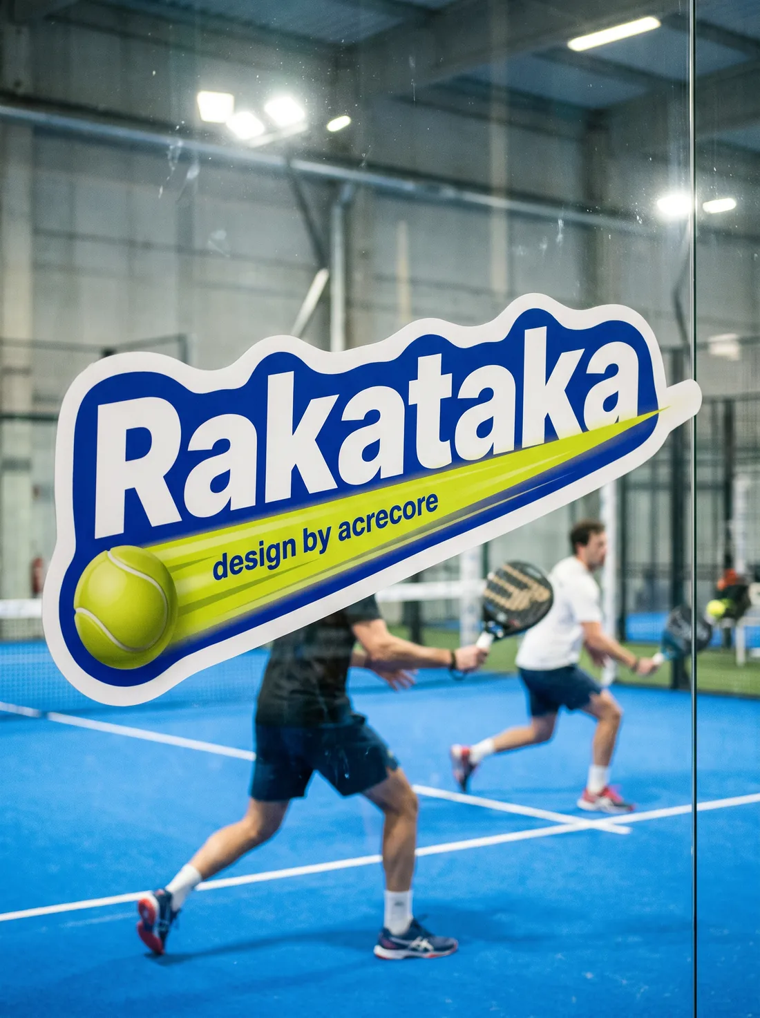 Rakataka — Знак на стекле корта