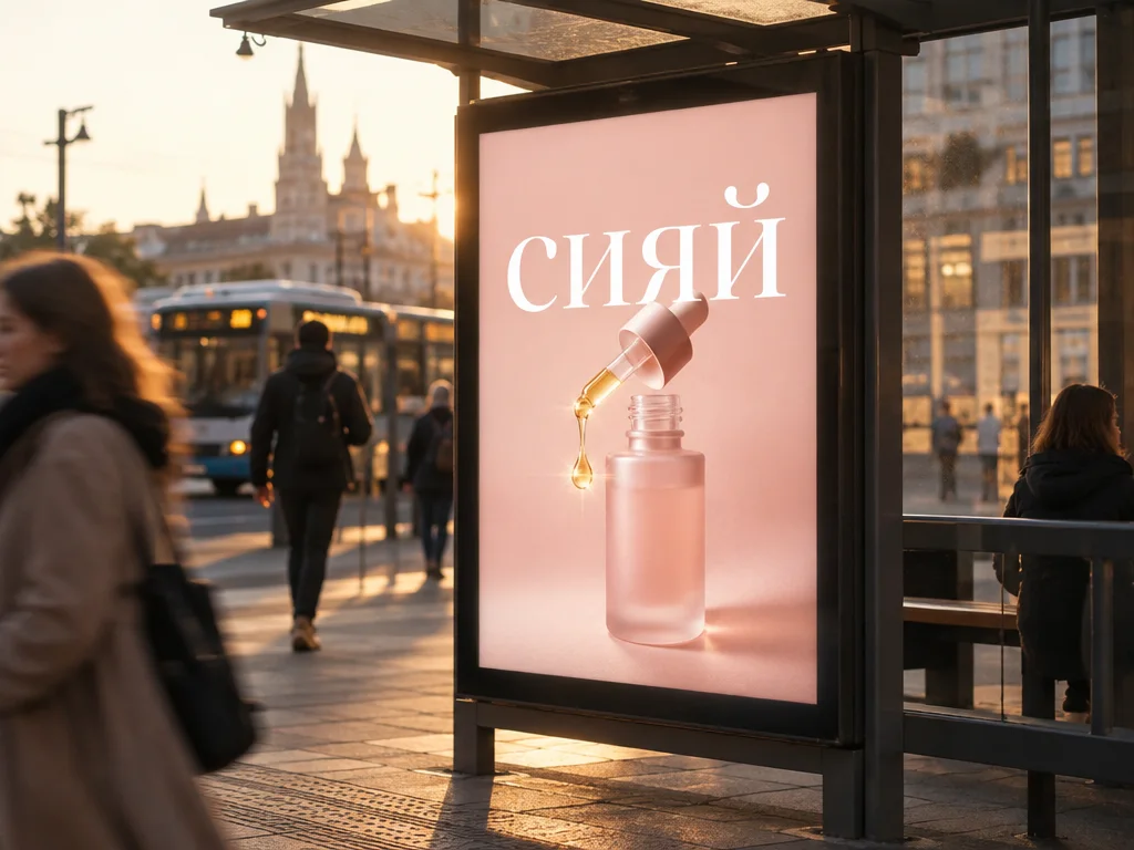 rosée — Афиша на остановке