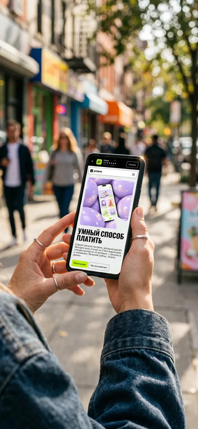 Ровно — Ровно на экране телефона
